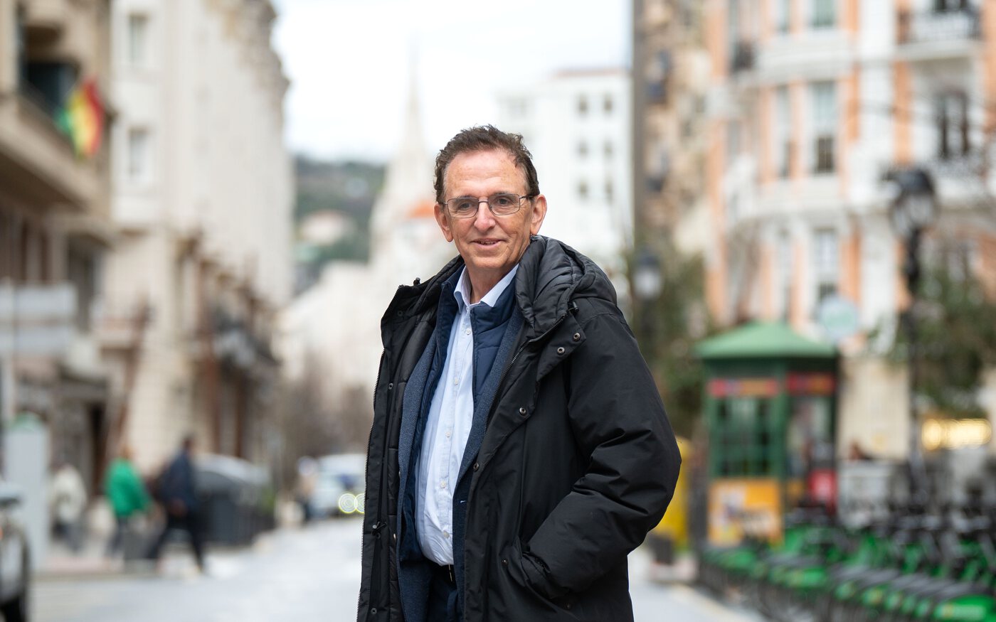 Martin Ascacibar, director general de Uria Corporación, en una calle de Bilbao